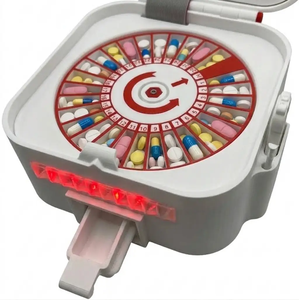PillBuddie automated pill dispenser alerting for a dose