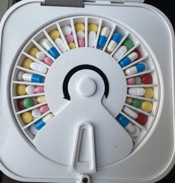 pb3 white top down with pills pb3 white top down with pills