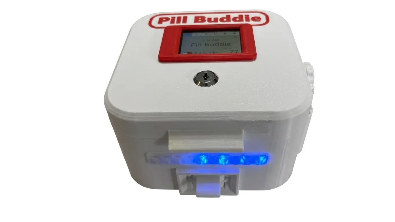 Pill Buddie Lockable pill dispenser with keyed lock